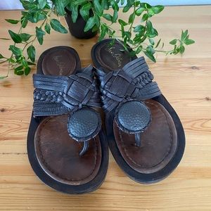COPY - Sam Edelman Thong Slide Brown Sandals Size 8.5